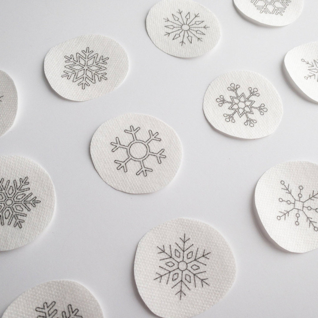 Olmsted Needlework Co. - Mini Snowflake Stick and Stitch Embroidery Patterns - Pisgah Needleworks