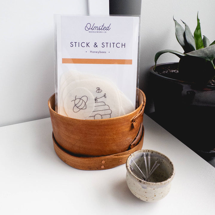 Olmsted Needlework Co. - Stick and Stitch Bee Embroidery Patterns - Pisgah Needleworks