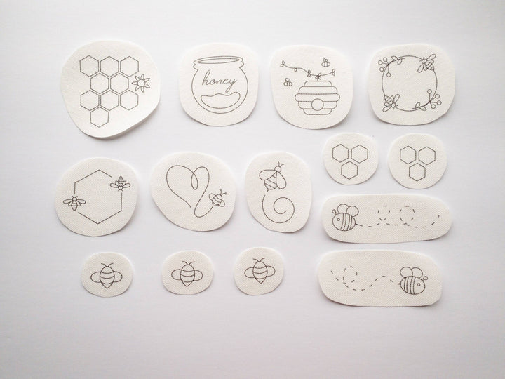 Olmsted Needlework Co. - Stick and Stitch Bee Embroidery Patterns - Pisgah Needleworks