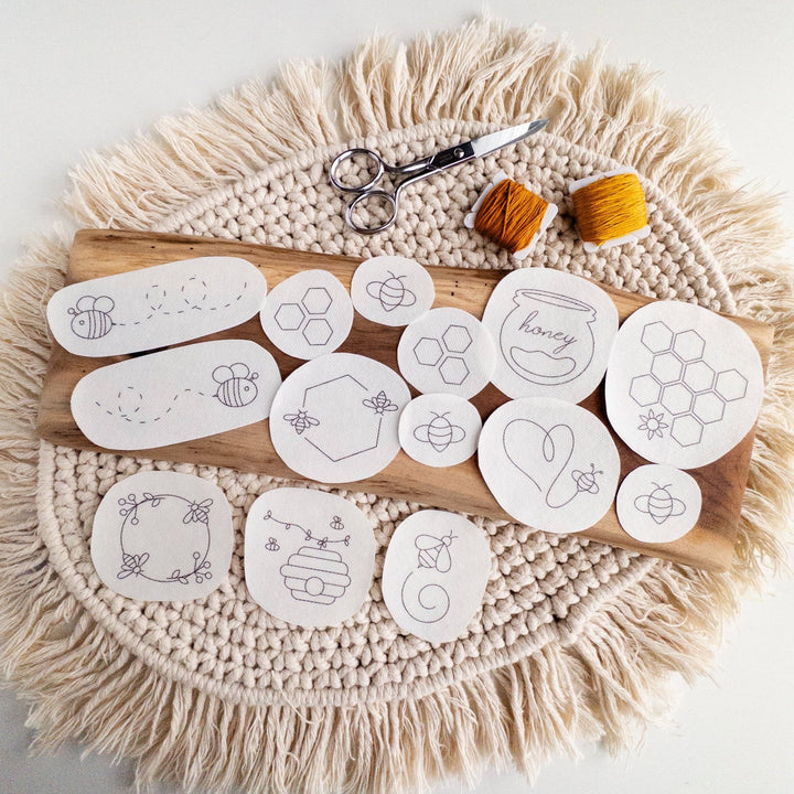 Olmsted Needlework Co. - Stick and Stitch Bee Embroidery Patterns - Pisgah Needleworks