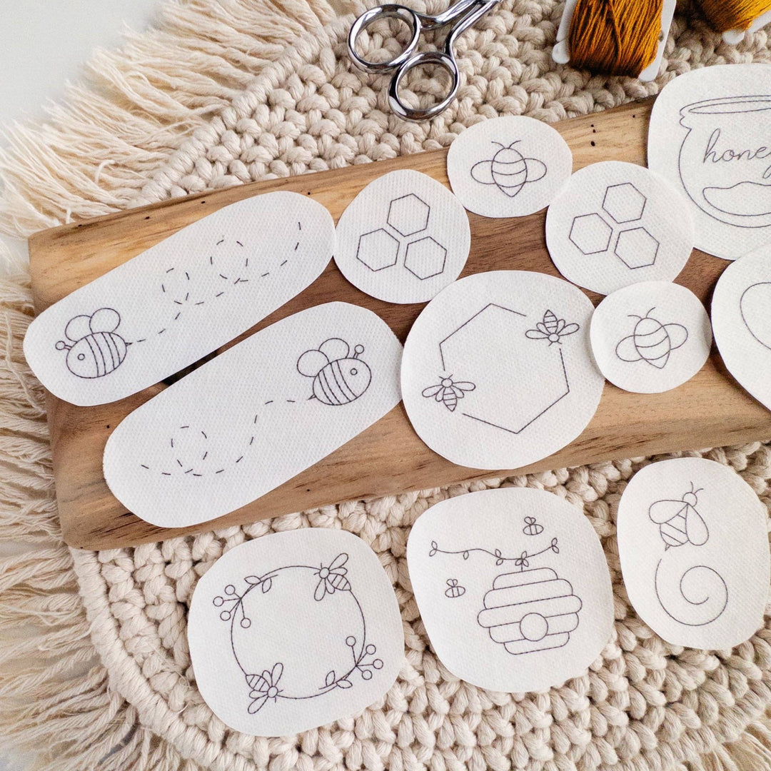 Olmsted Needlework Co. - Stick and Stitch Bee Embroidery Patterns - Pisgah Needleworks