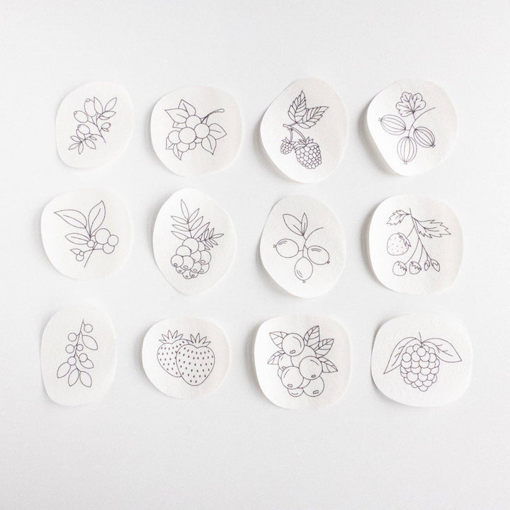 Olmsted Needlework Co. - Stick and Stitch Berry Embroidery Patterns - Pisgah Needleworks