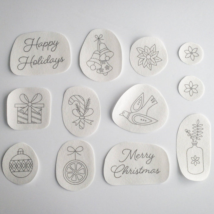 Olmsted Needlework Co. - Stick and Stitch Christmas Embroidery Patterns - Pisgah Needleworks