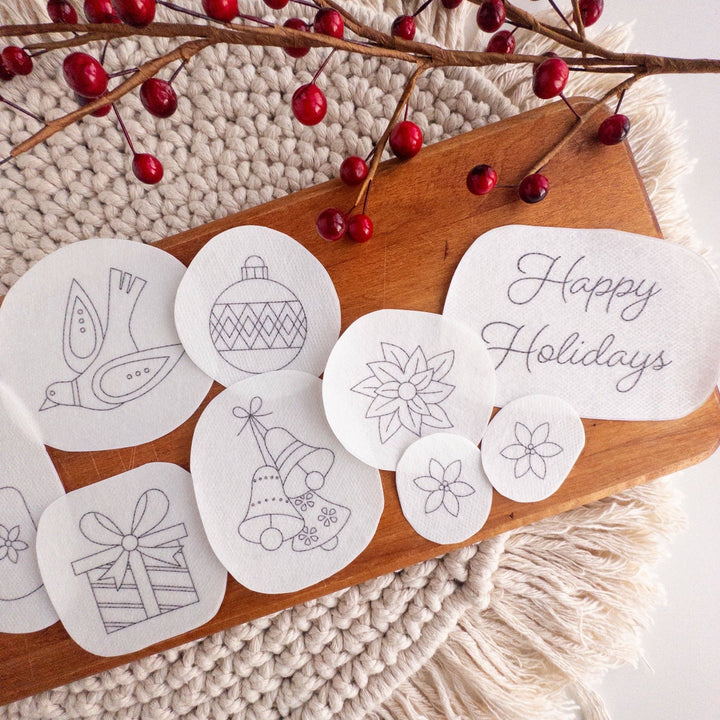 Olmsted Needlework Co. - Stick and Stitch Christmas Embroidery Patterns - Pisgah Needleworks