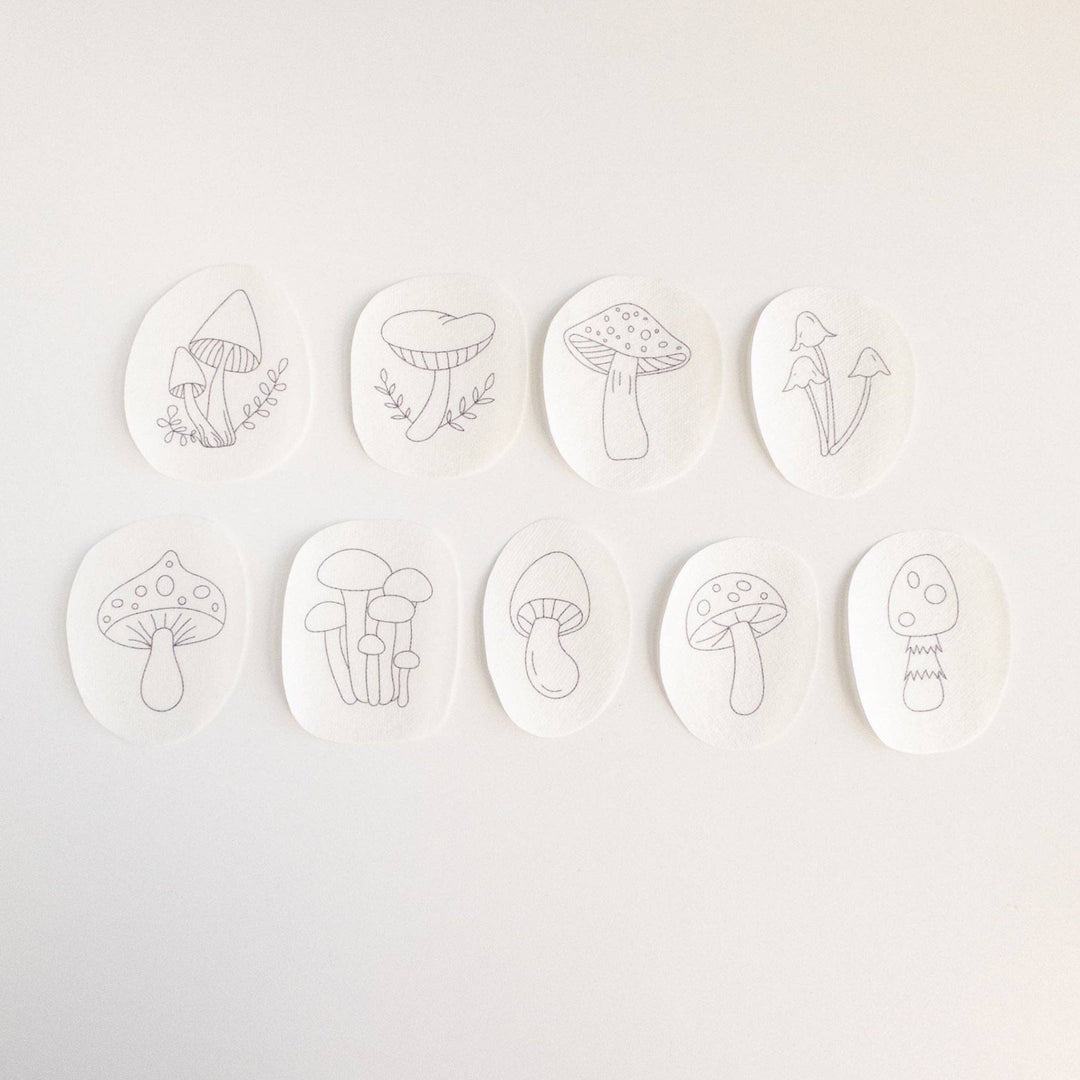 Olmsted Needlework Co. - Stick and Stitch Mushroom Embroidery Patterns - Pisgah Needleworks