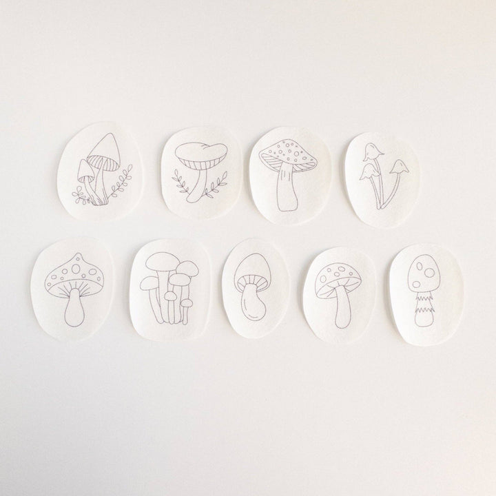 Olmsted Needlework Co. - Stick and Stitch Mushroom Embroidery Patterns - Pisgah Needleworks