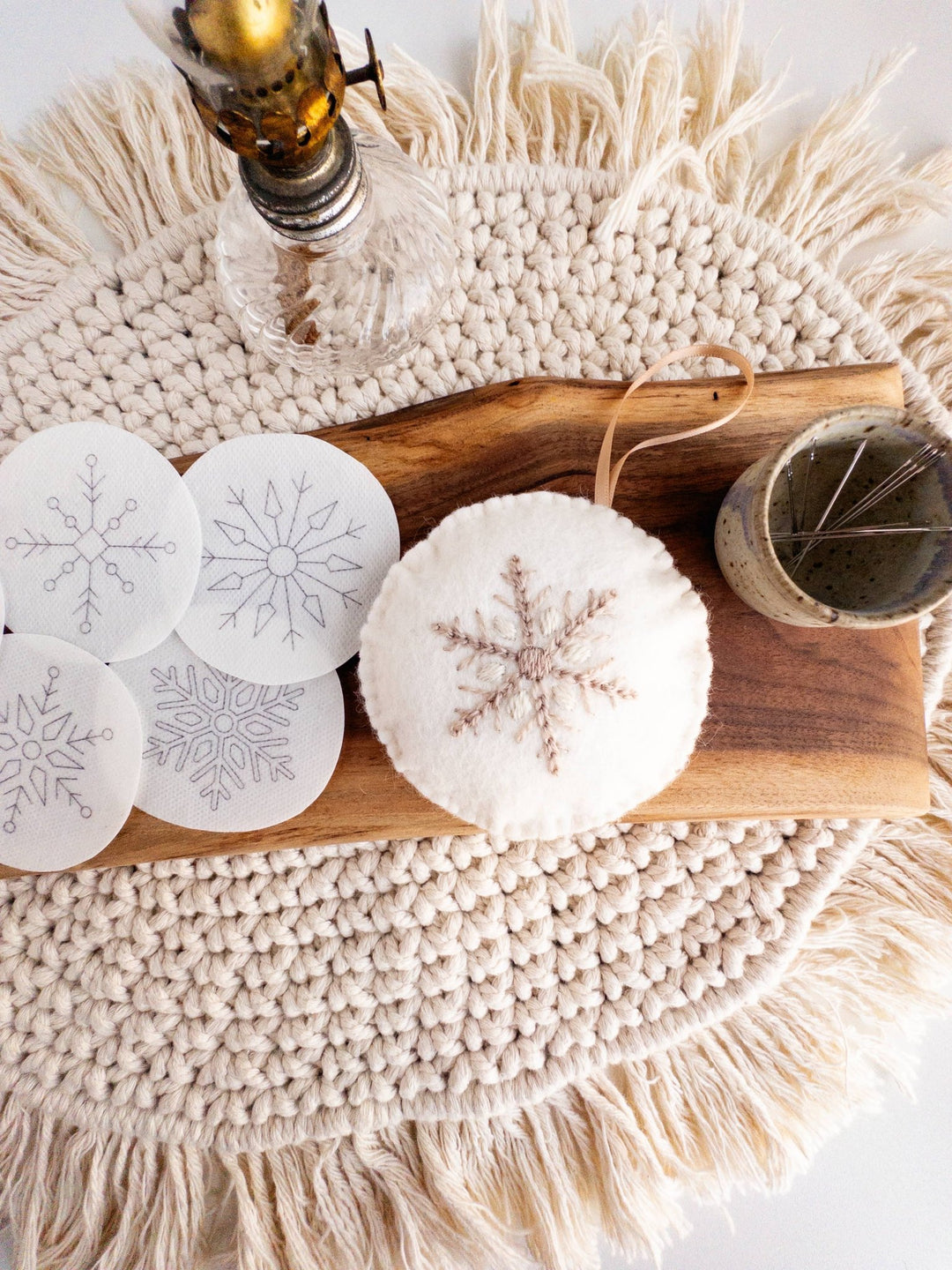 Olmsted Needlework Co. – Stick and Stitch Snowflake Embroidery Patterns (12 Pack) - Pisgah Needleworks