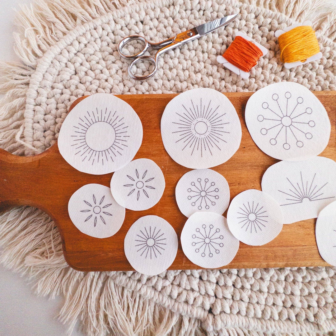 Olmsted Needlework Co. - Sun Embroidery Patterns, Stitch and Stitch Visible Mending - Pisgah Needleworks