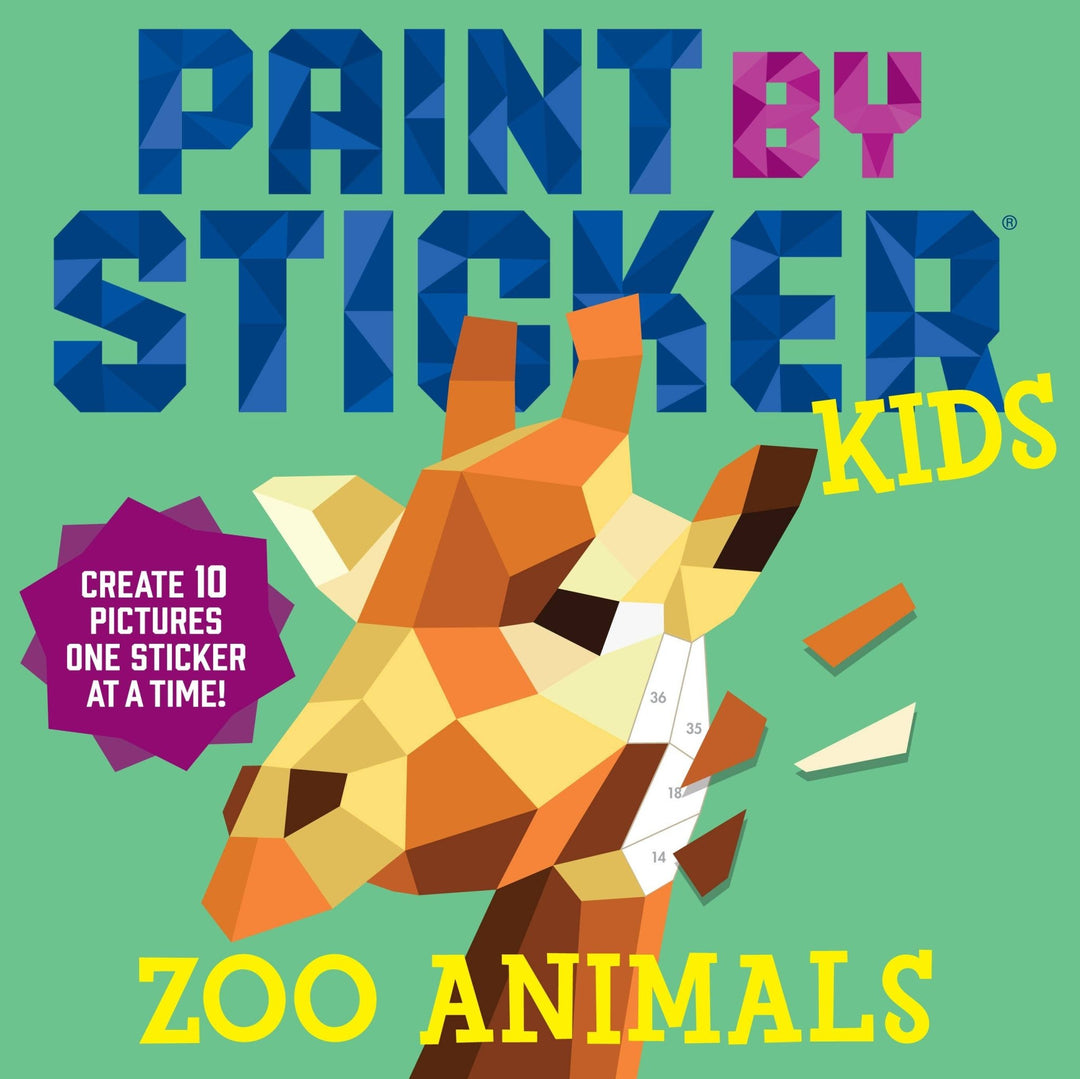 Paint by Sticker Kids: Zoo Animals | Fun Animal Sticker Activity Book - Pisgah Needleworks