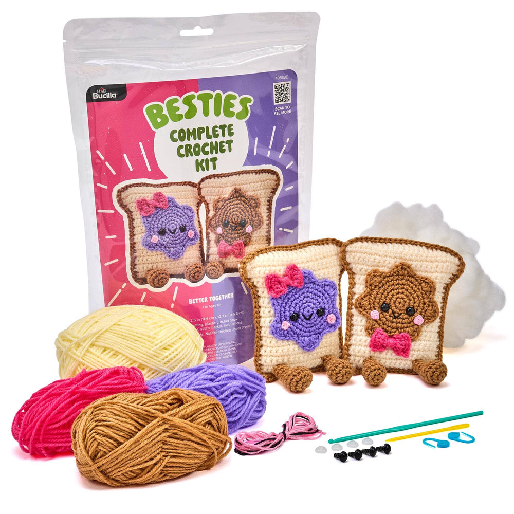 Plaid Crafts - Bucilla ® Amigurumi Crochet Kit - Better Together 5" - Pisgah Needleworks