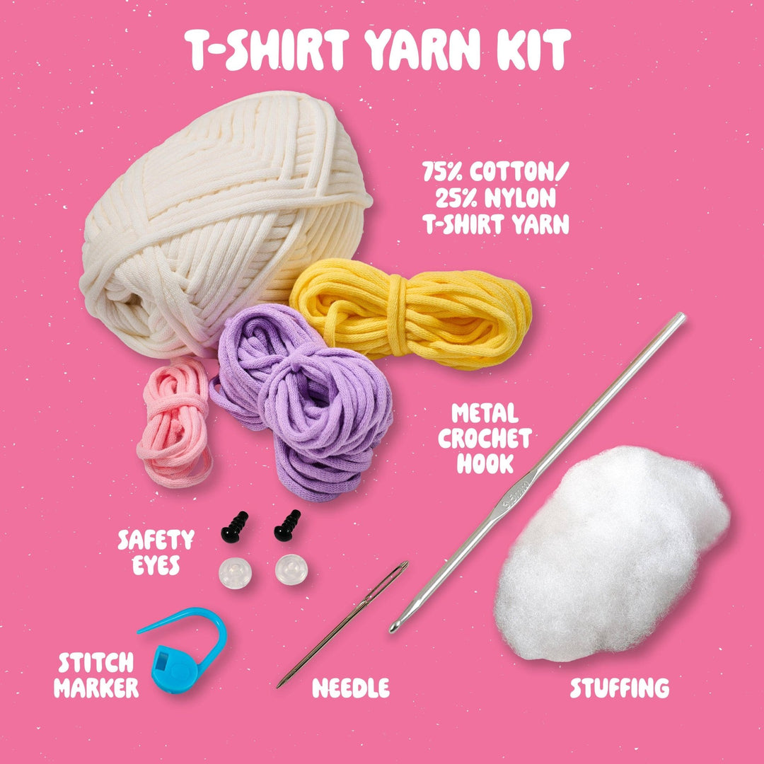 Plaid Crafts - Bucilla ® Amigurumi Crochet Kit - Cammie the Unicorn 5" - Pisgah Needleworks