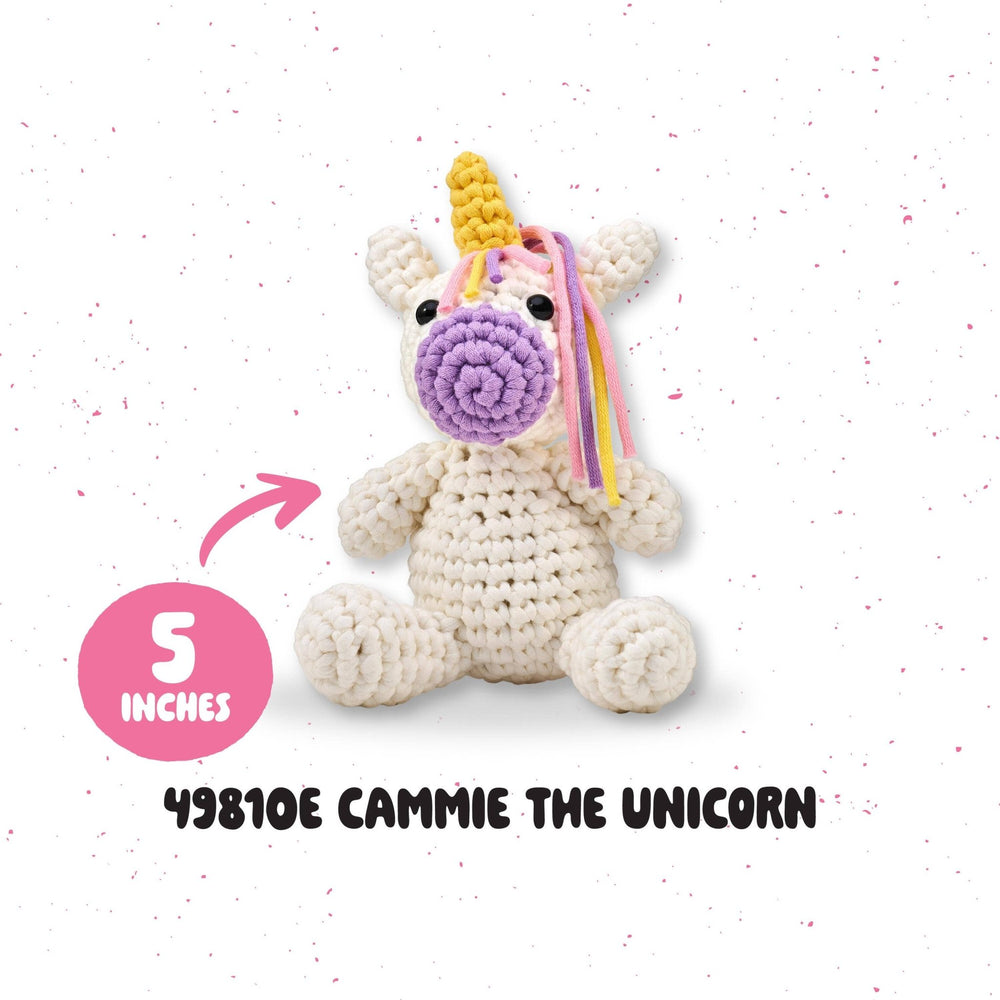 Plaid Crafts - Bucilla ® Amigurumi Crochet Kit - Cammie the Unicorn 5" - Pisgah Needleworks