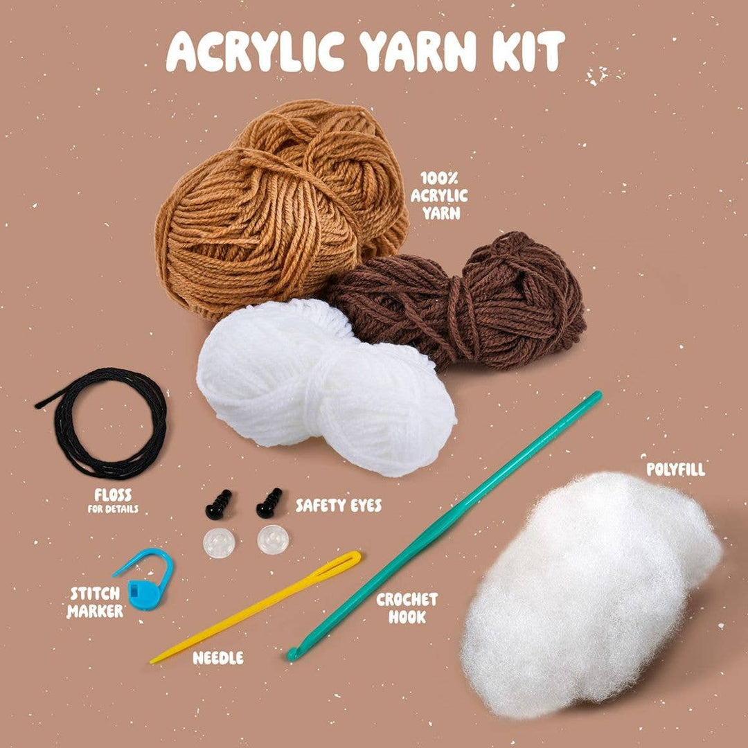 Plaid Crafts - Bucilla ® Amigurumi Crochet Kit - Marshy the S'More 5" - Pisgah Needleworks