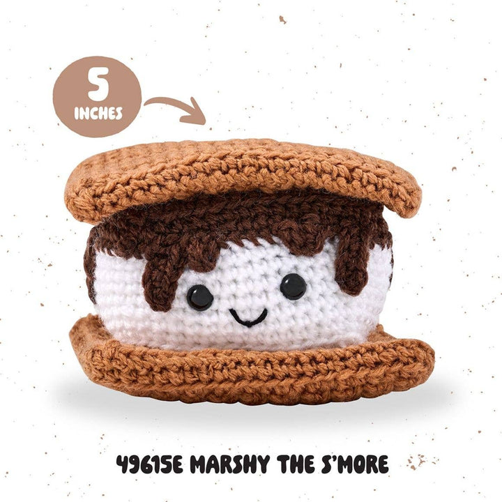 Plaid Crafts - Bucilla ® Amigurumi Crochet Kit - Marshy the S'More 5" - Pisgah Needleworks