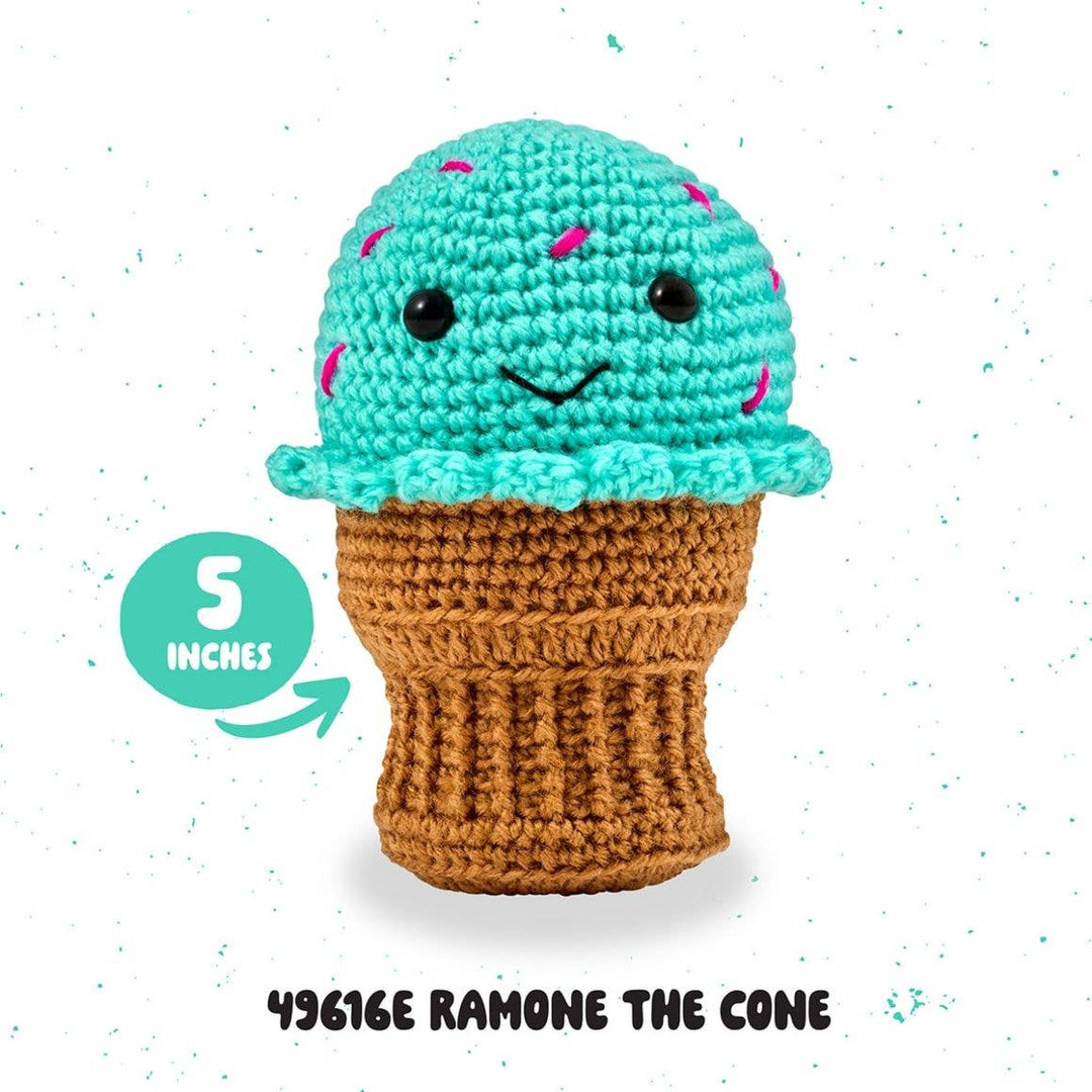 Plaid Crafts - Bucilla Amigurumi Crochet Kit - Ramone the Cone - Pisgah Needleworks