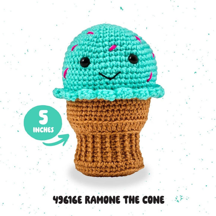 Plaid Crafts - Bucilla Amigurumi Crochet Kit - Ramone the Cone - Pisgah Needleworks