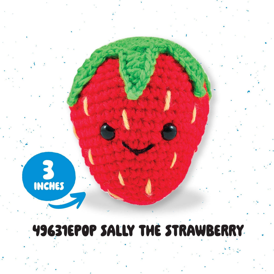 Plaid Crafts - Bucilla ® Amigurumi Crochet Kit – Sally the Strawberry 3” - Pisgah Needleworks