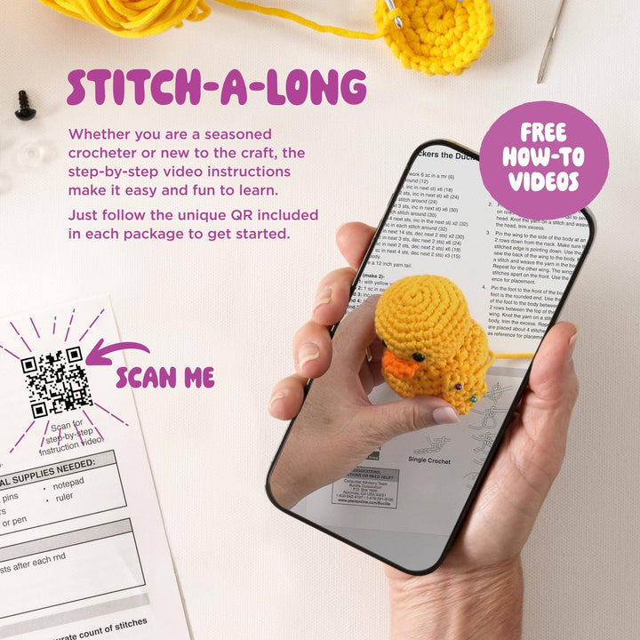 Plaid Crafts - Bucilla ® Amigurumi Crochet Kit – Sally the Strawberry 3” - Pisgah Needleworks