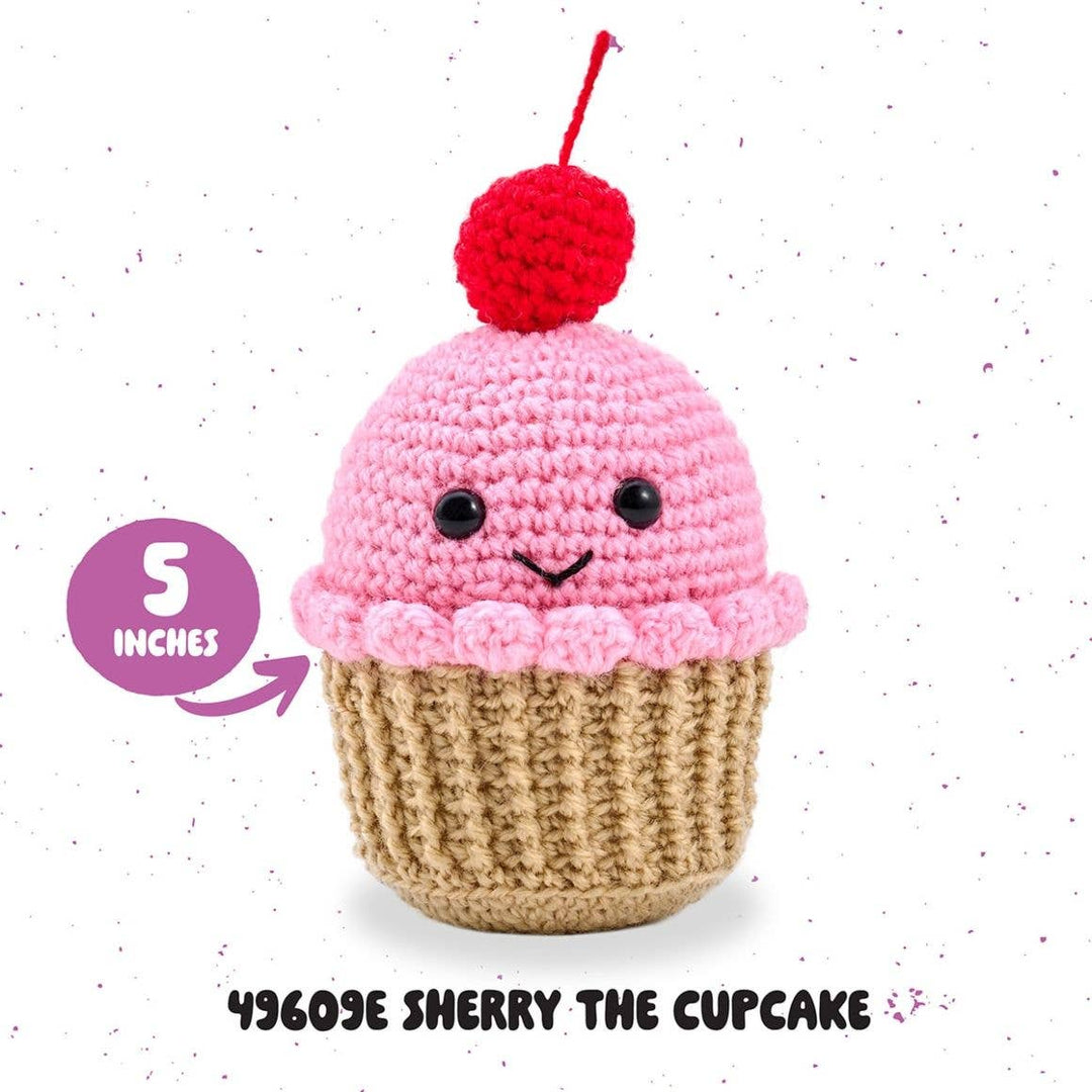 Plaid Crafts - Bucilla ® Amigurumi Crochet Kit - Sherry the Cupcake 5" - Pisgah Needleworks