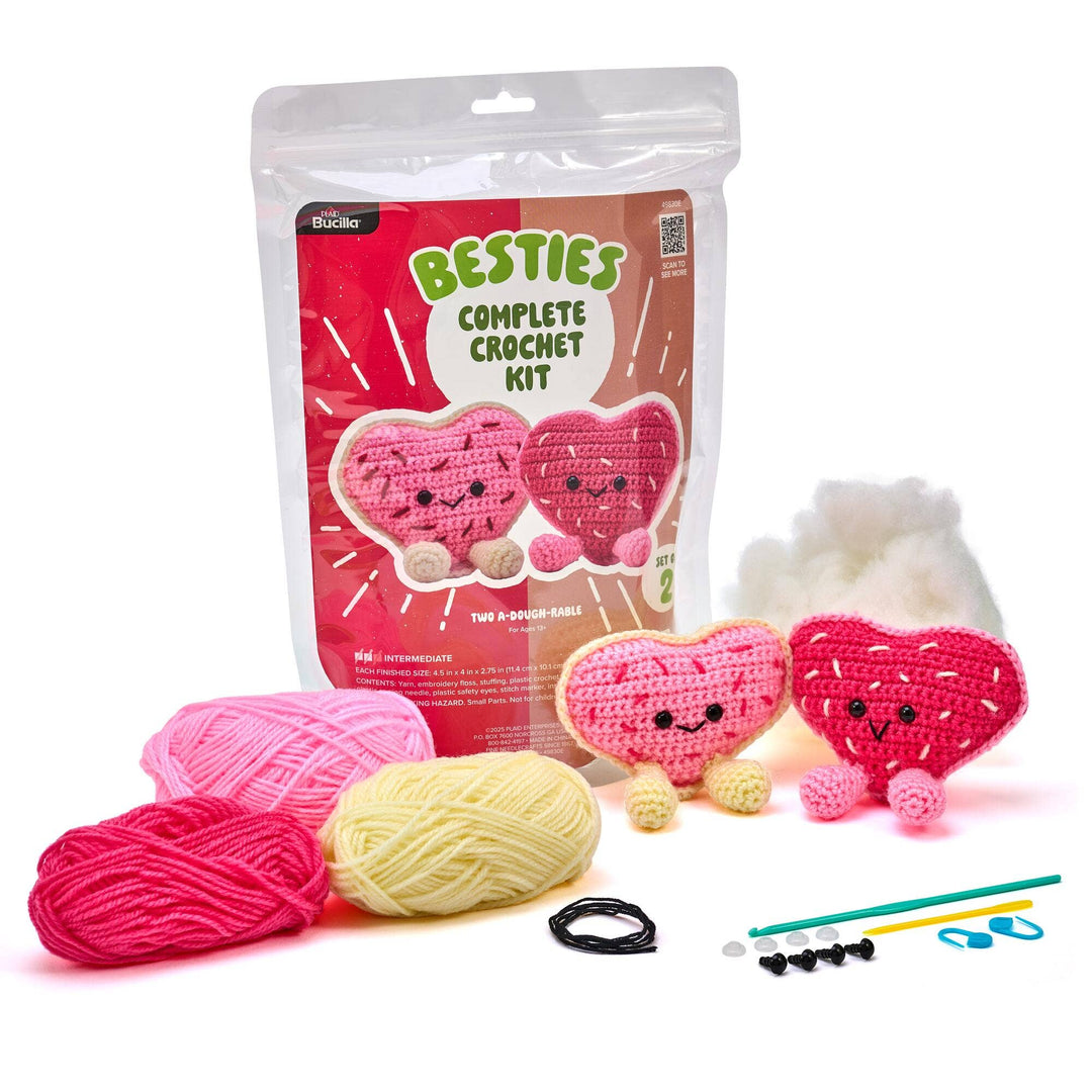 Plaid Crafts - Bucilla ® Amigurumi Crochet Kit - Two A - Dough - Rable 5" - Pisgah Needleworks
