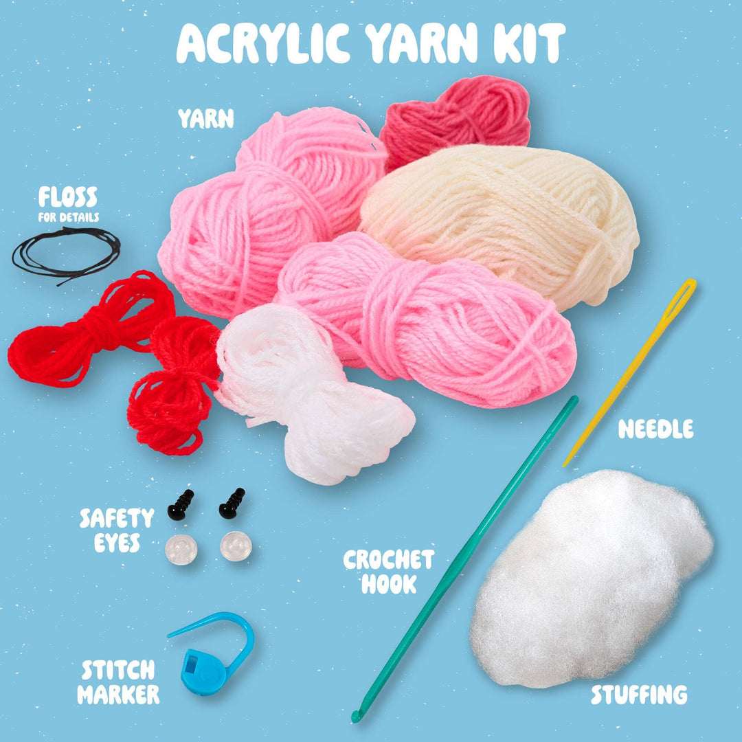 Plaid Crafts - Bucilla ® Amigurumi Crochet Kit - Two A - Dough - Rable 5" - Pisgah Needleworks