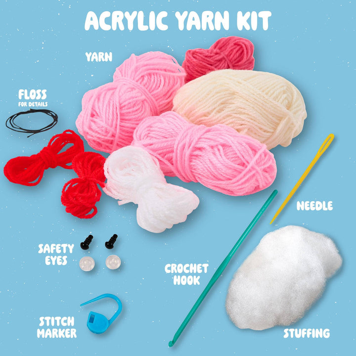 Plaid Crafts - Bucilla ® Amigurumi Crochet Kit - Two A - Dough - Rable 5" - Pisgah Needleworks