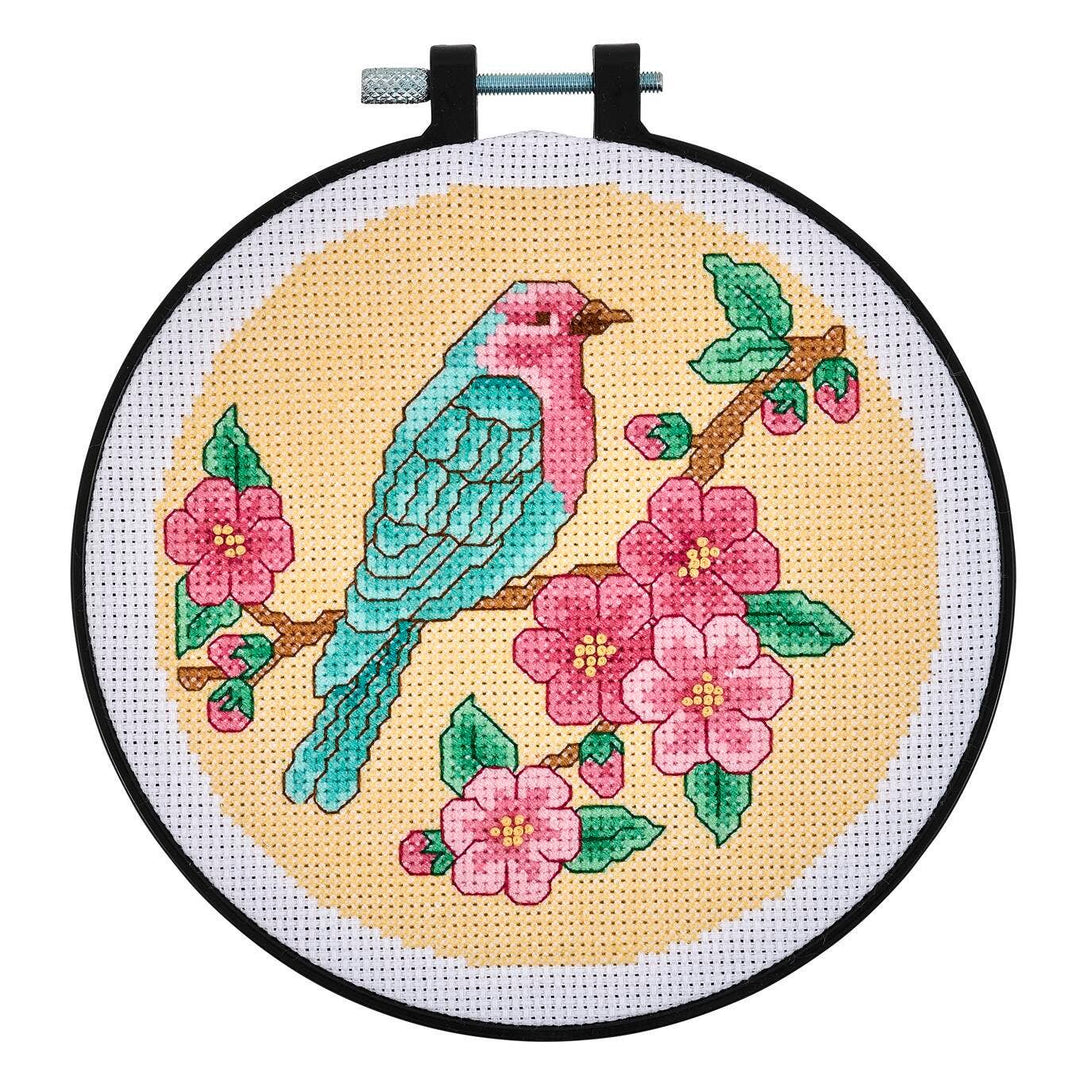 Plaid Crafts - Bucilla ® Counted Cross Stitch Kit - Calming Bird 6" - Pisgah Needleworks