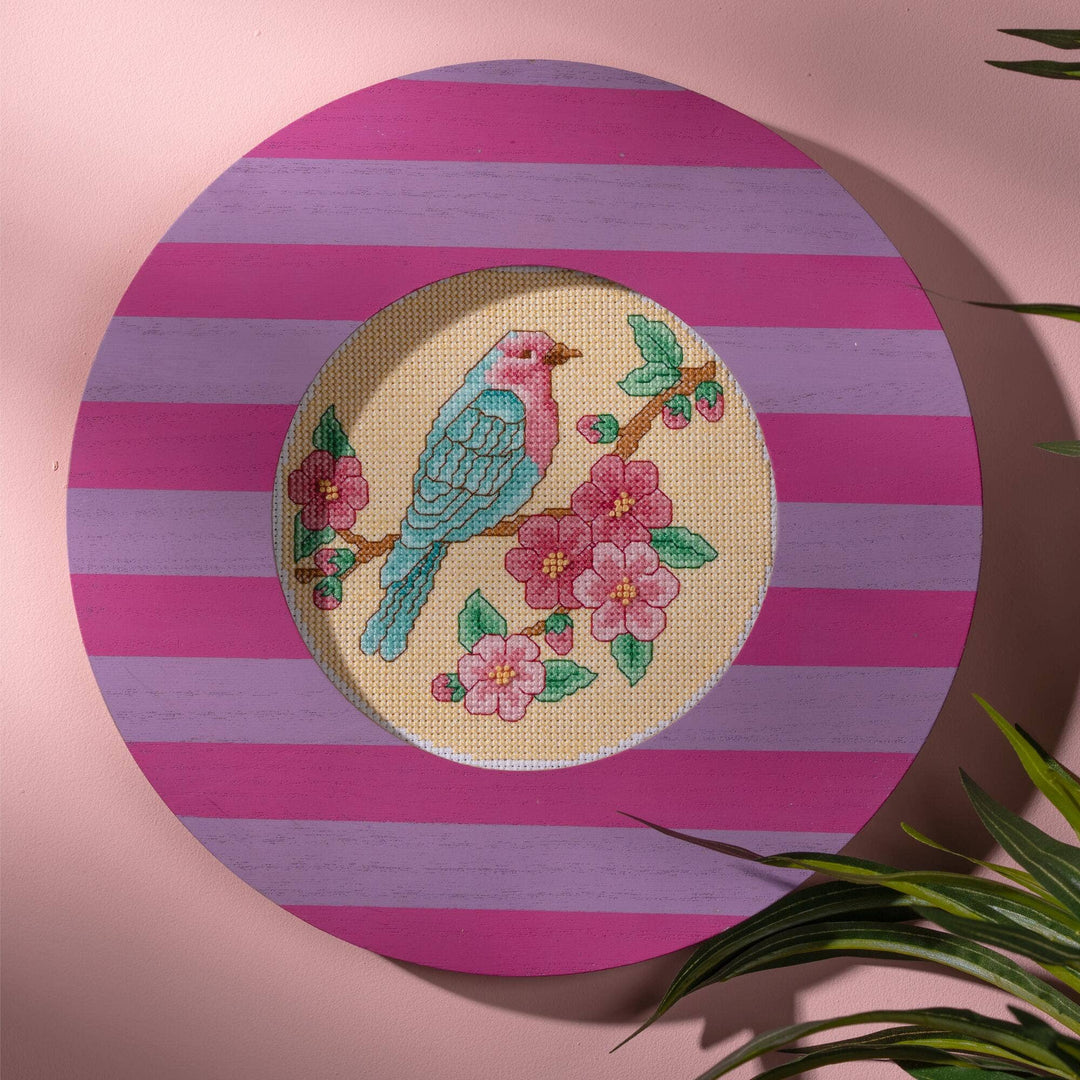 Plaid Crafts - Bucilla ® Counted Cross Stitch Kit - Calming Bird 6" - Pisgah Needleworks