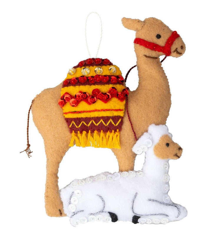 Plaid Crafts - Bucilla Silent Night Felt Ornament Kit Set of 4 - Pisgah Needleworks