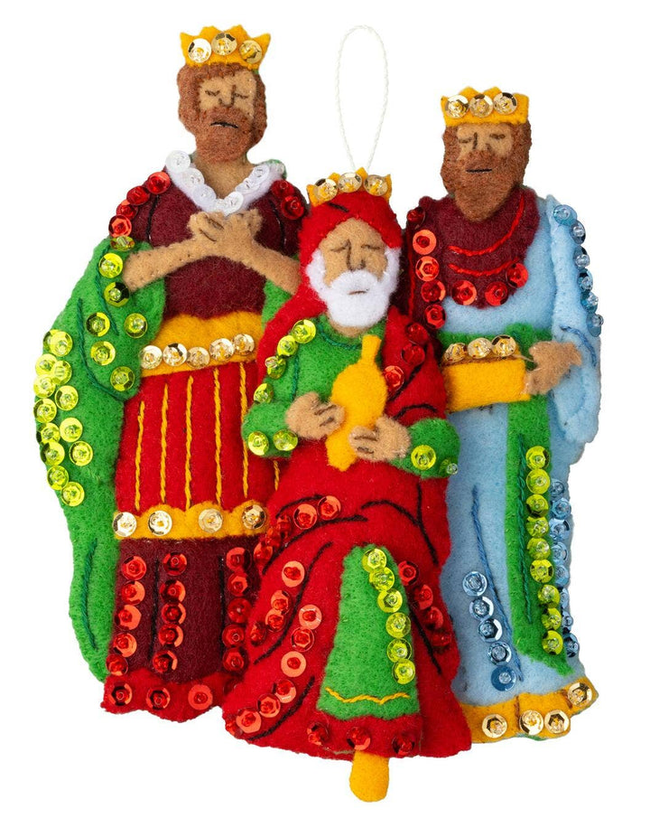 Plaid Crafts - Bucilla Silent Night Felt Ornament Kit Set of 4 - Pisgah Needleworks