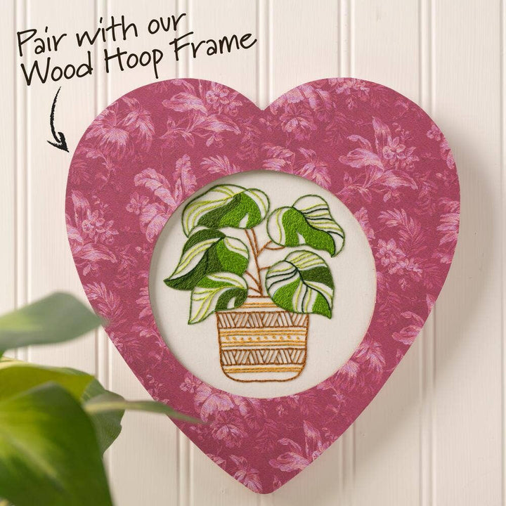 Plaid Crafts - Bucilla Stamped Embroidery Kit 6" Potted Beauty - Pisgah Needleworks