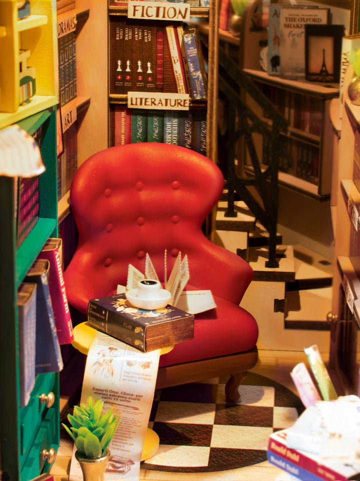 Robotime - Bookstore Book Nook - Pisgah Needleworks