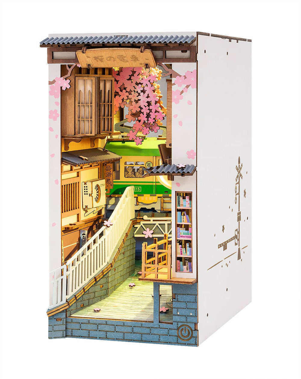 Robotime - Sakura Tram Book Nook - Pisgah Needleworks