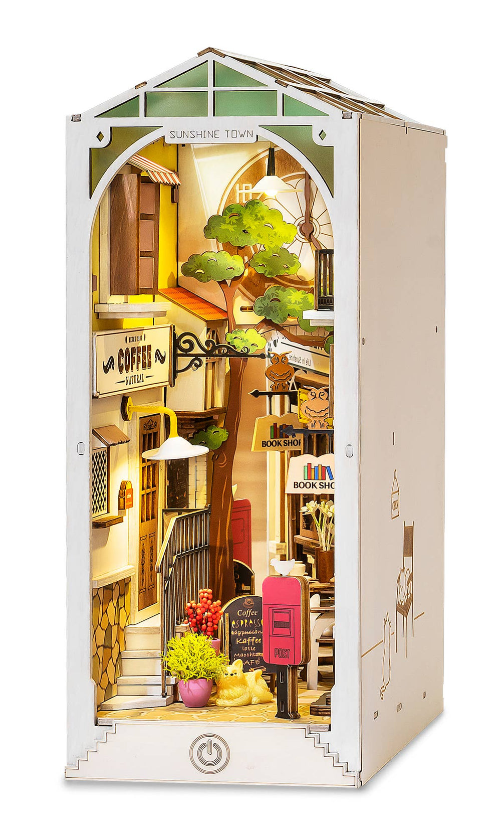 Robotime - Sunshine Town Book Nook - Pisgah Needleworks