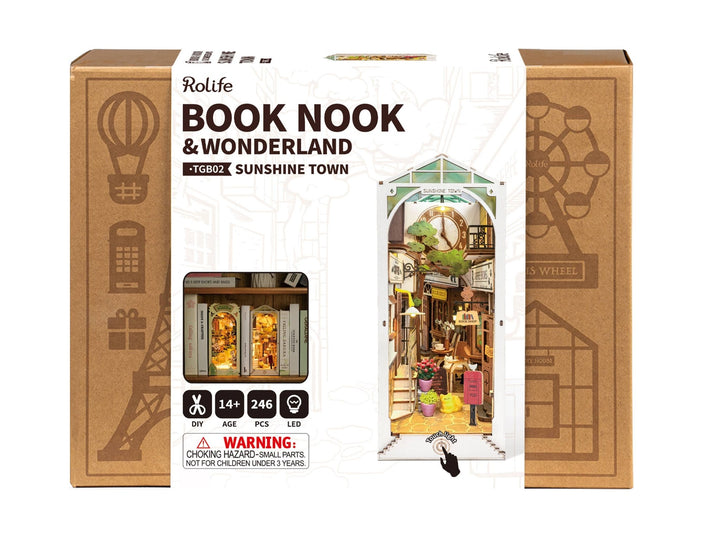 Robotime - Sunshine Town Book Nook - Pisgah Needleworks