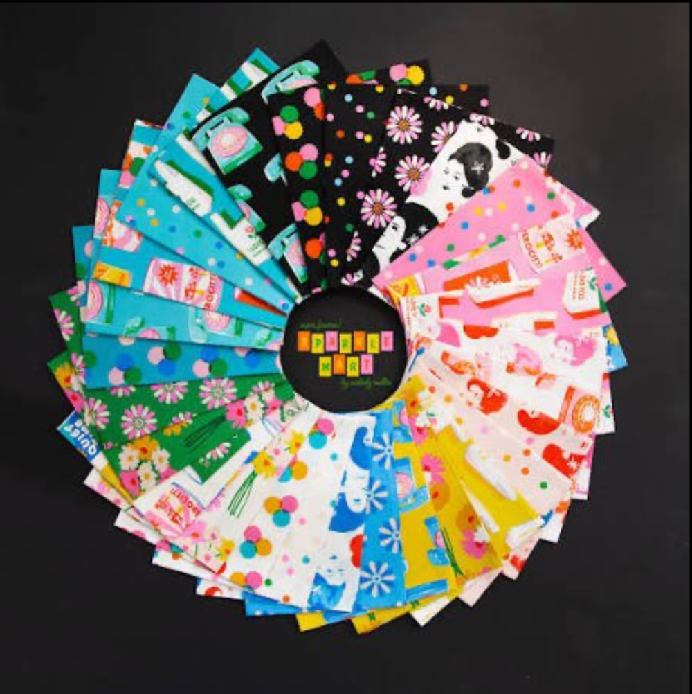 Ruby Star Society Sparkle Mart Charm Pack by Melody Miller | Moda Fabrics - Pisgah Needleworks
