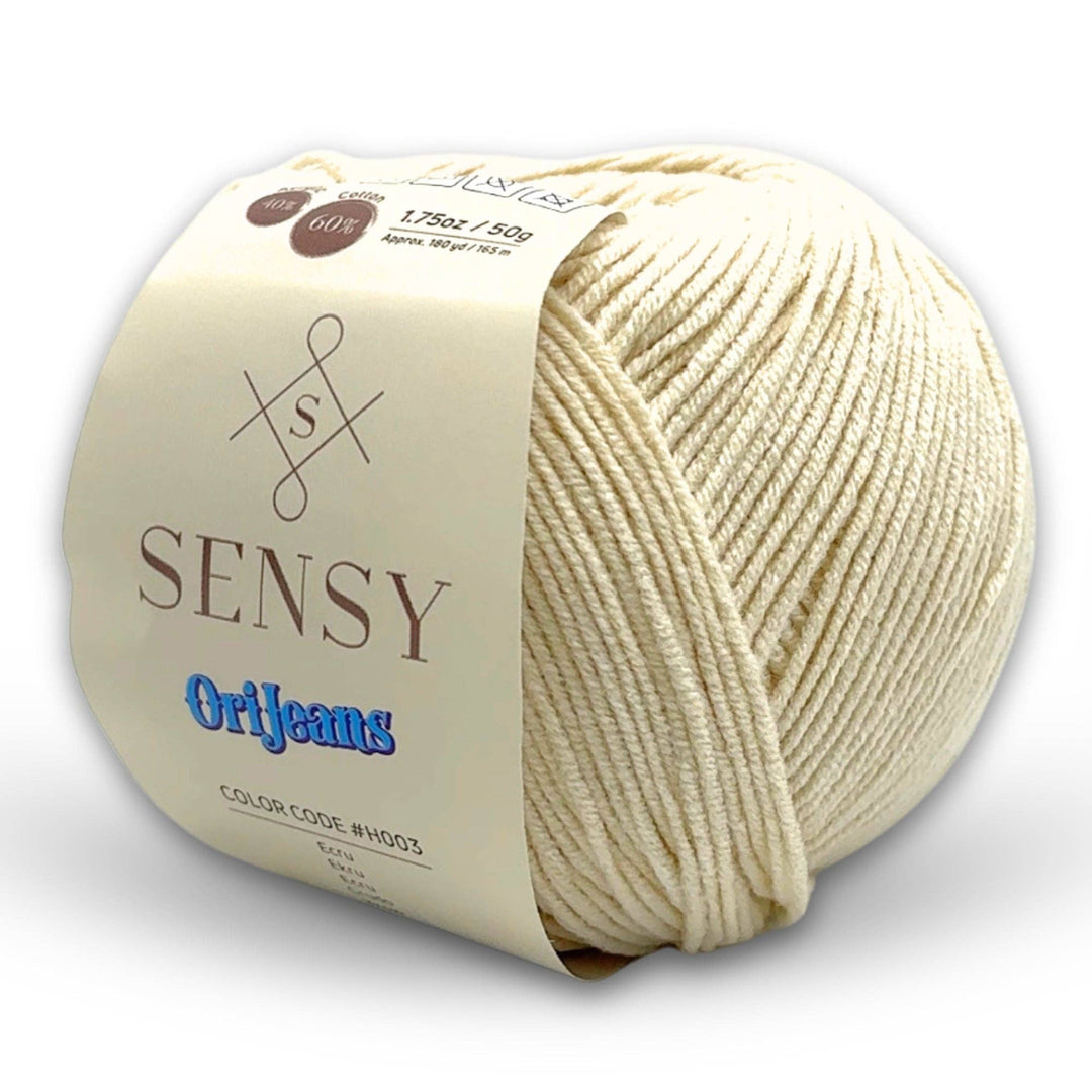 Sensy OriJeans Yarn – Purple Sunset | Fine Cotton Blend for Amigurumi & Garments - Pisgah Needleworks