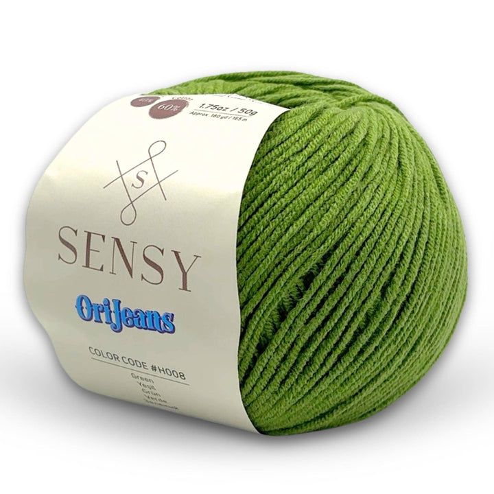 Sensy OriJeans Yarn – Purple Sunset | Fine Cotton Blend for Amigurumi & Garments - Pisgah Needleworks