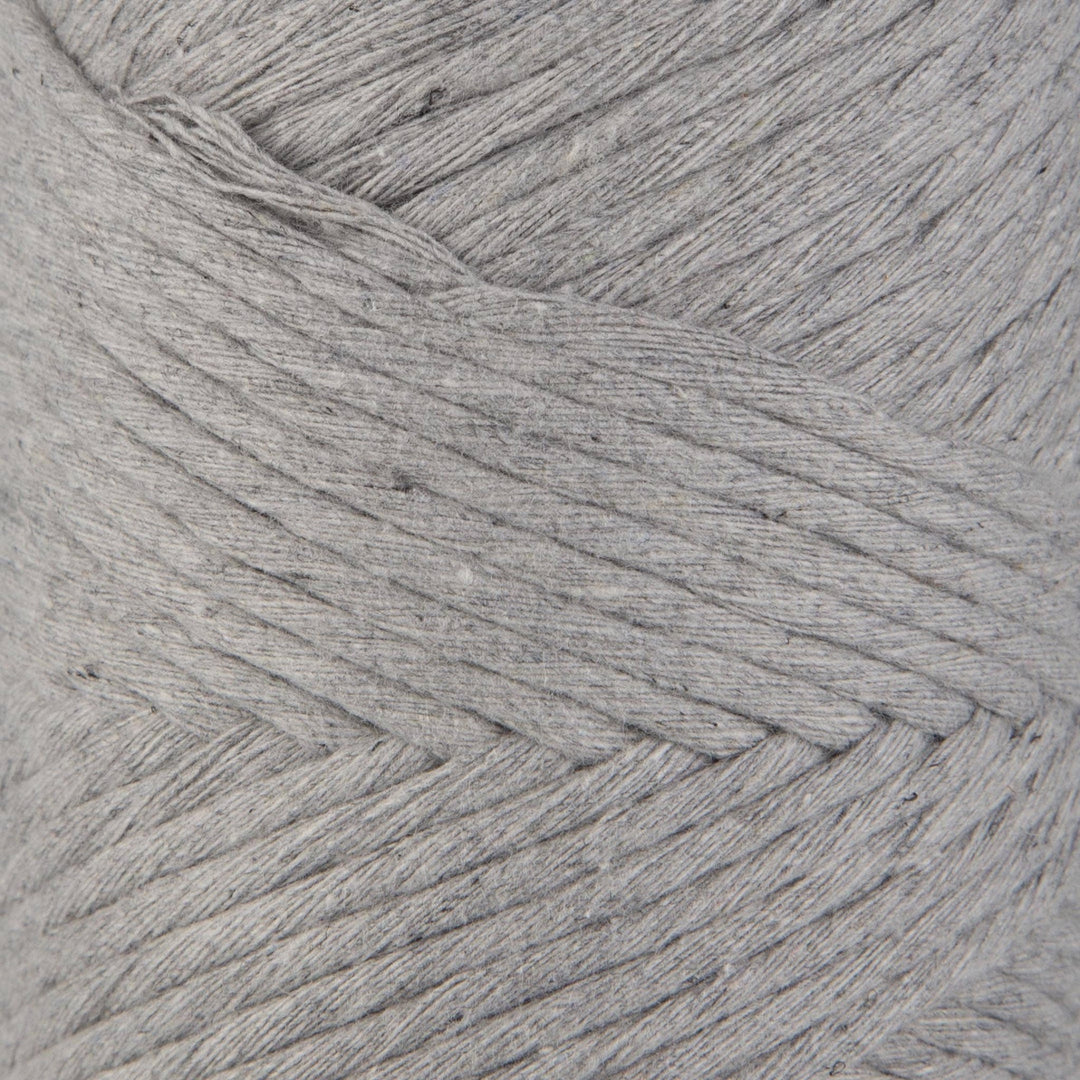 Sensy Premium 3mm Macrame Cord – Light Gray | 100% Recycled Cotton, 109 Yards - Pisgah Needleworks