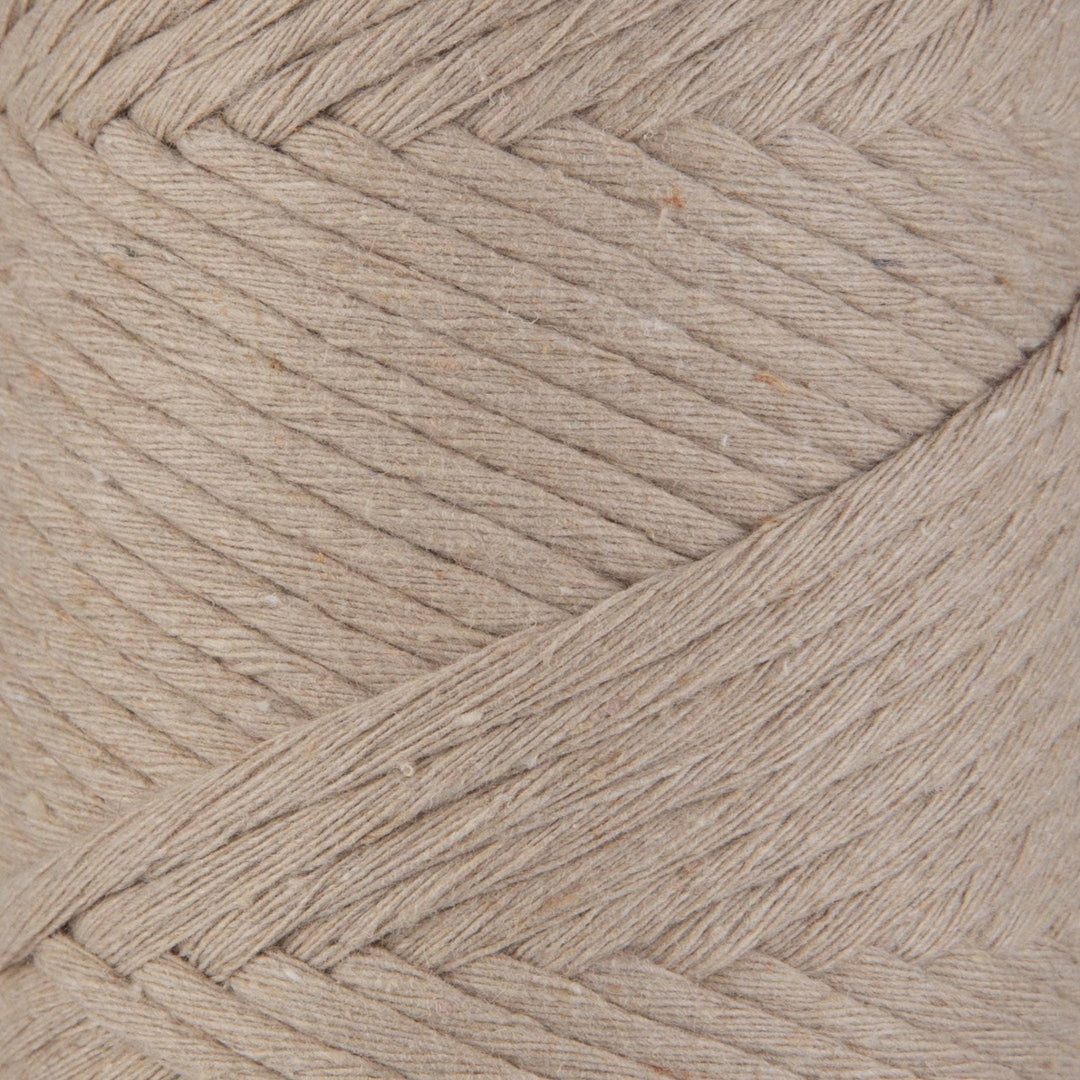 Sensy Premium 3mm Macrame Cord – Light Gray | 100% Recycled Cotton, 109 Yards - Pisgah Needleworks