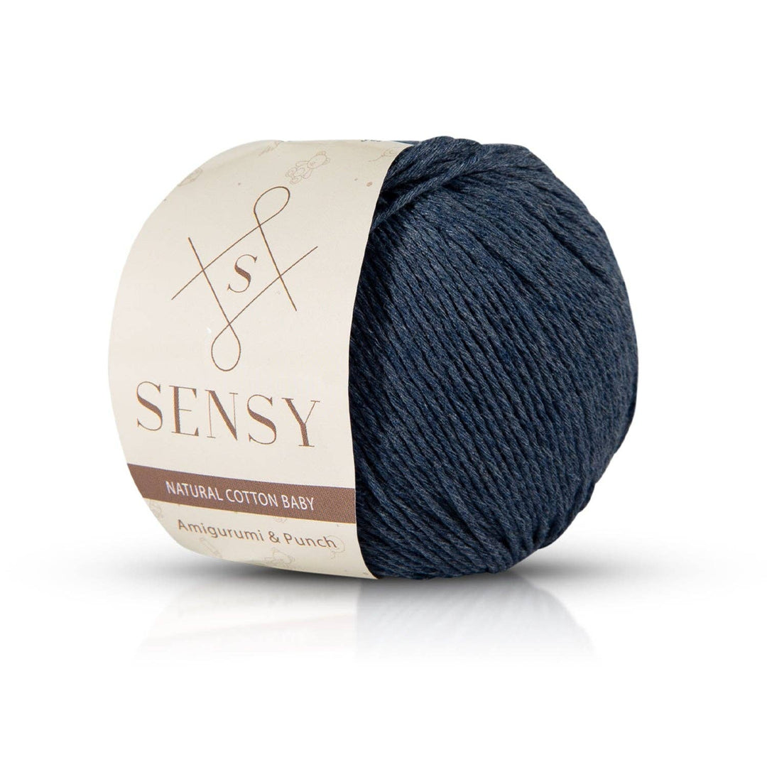 Sensy Premium Soft Cotton Yarn – Black | 100% Recycled Cotton, Fine Weight - Pisgah Needleworks