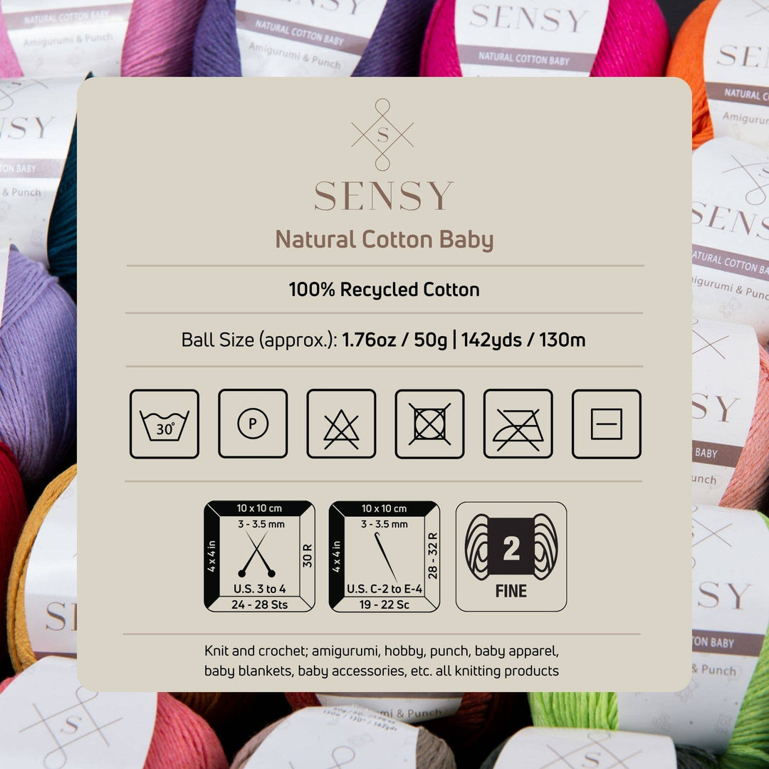 Sensy Premium Soft Cotton Yarn – Orange | 100% Recycled Cotton, Fine Weight - Pisgah Needleworks