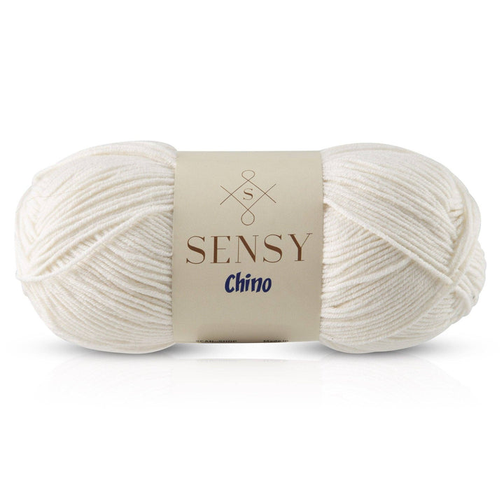 Sensy - Sensy Chino Soft Cotton Yarn, 3.5 oz, 360 Yards, Gauge 2 Fin: Black / 1 Skein - Pisgah Needleworks