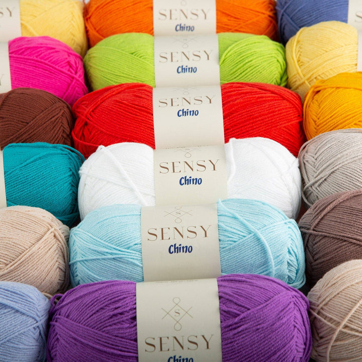 Sensy - Sensy Chino Soft Cotton Yarn, 3.5 oz, 360 Yards, Gauge 2 Fin: Black / 1 Skein - Pisgah Needleworks