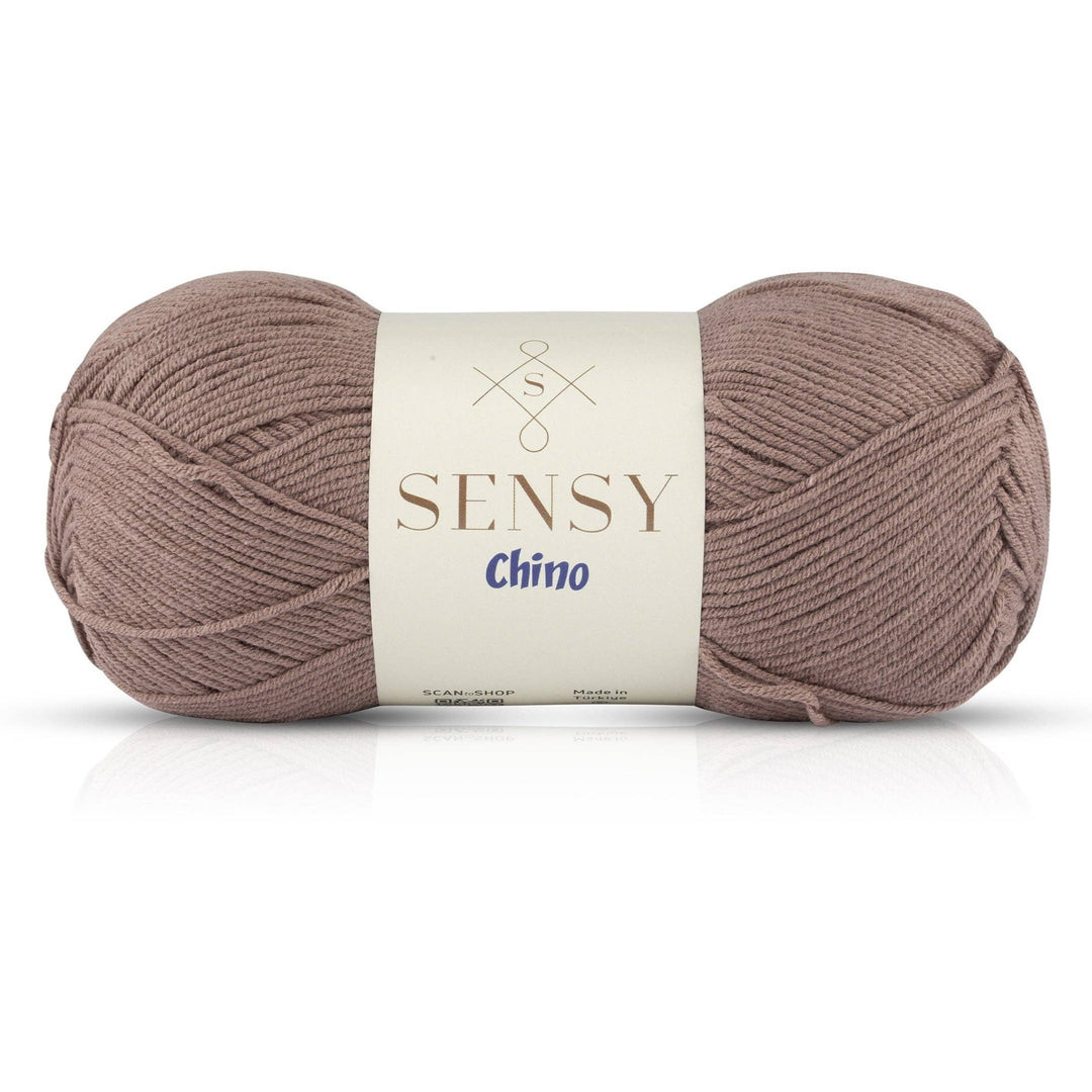 Sensy - Sensy Chino Soft Cotton Yarn, 3.5 oz, 360 Yards, Gauge 2 Fin: Creamy / 1 Skein - Pisgah Needleworks