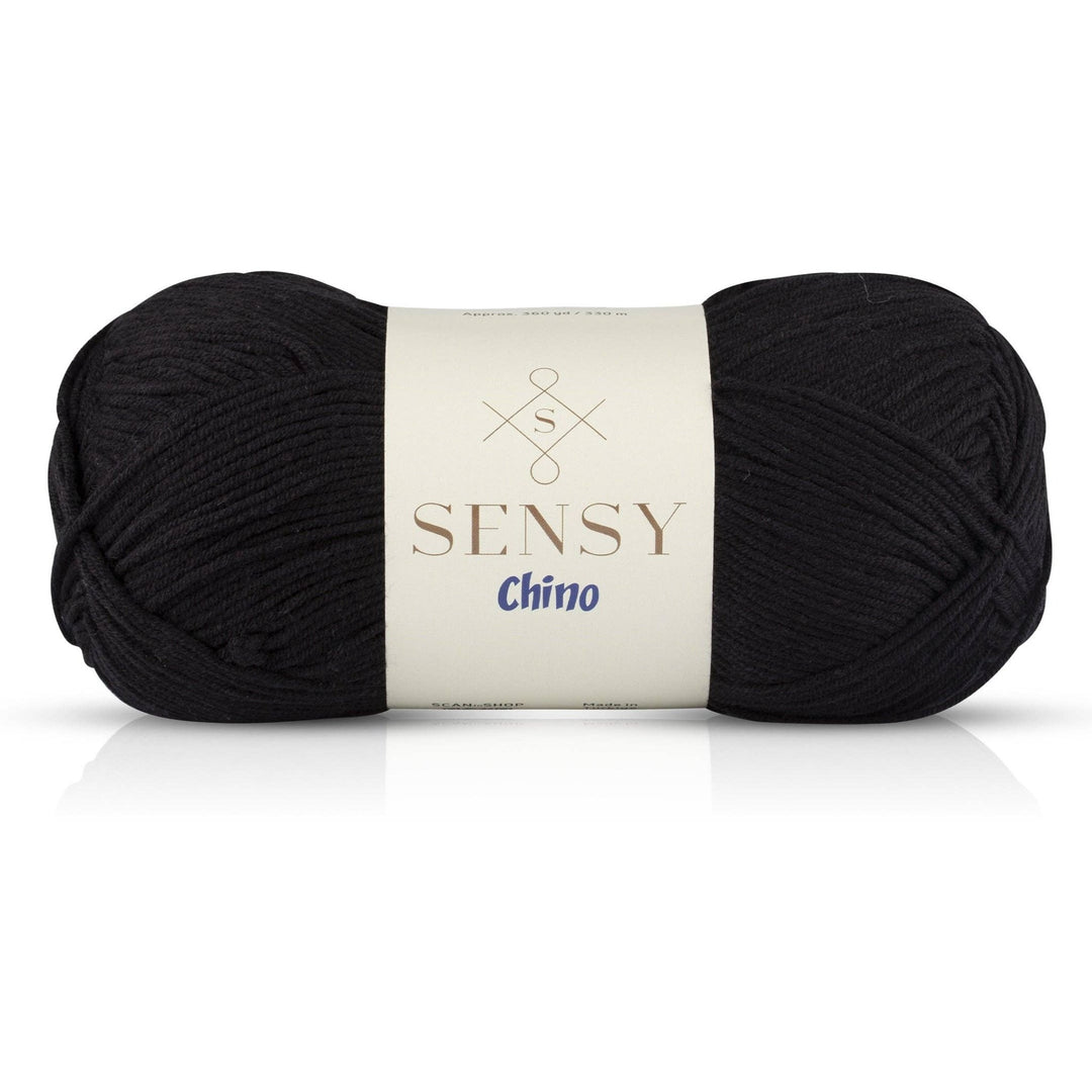 Sensy - Sensy Chino Soft Cotton Yarn, 3.5 oz, 360 Yards, Gauge 2 Fin: Creamy / 1 Skein - Pisgah Needleworks