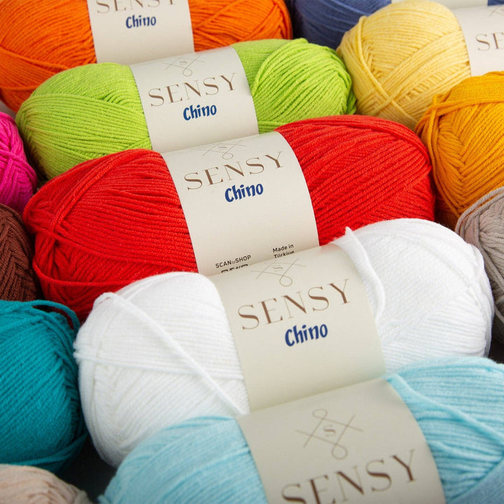 Sensy - Sensy Chino Soft Cotton Yarn, 3.5 oz, 360 Yards, Gauge 2 Fin: Purple / 1 Skein - Pisgah Needleworks