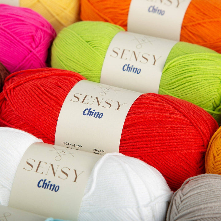 Sensy - Sensy Chino Soft Cotton Yarn, 3.5 oz, 360 Yards, Gauge 2 Fin: Purple / 1 Skein - Pisgah Needleworks