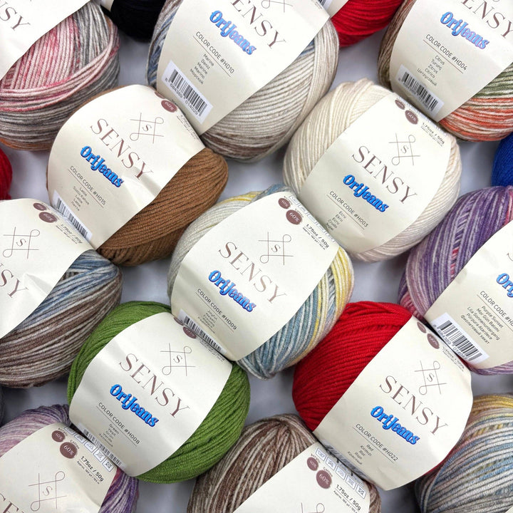 Sensy - Sensy OriJeans Yarn, 1.75 oz, 180 yards, Gauge 2 Fine: Candy - Pisgah Needleworks