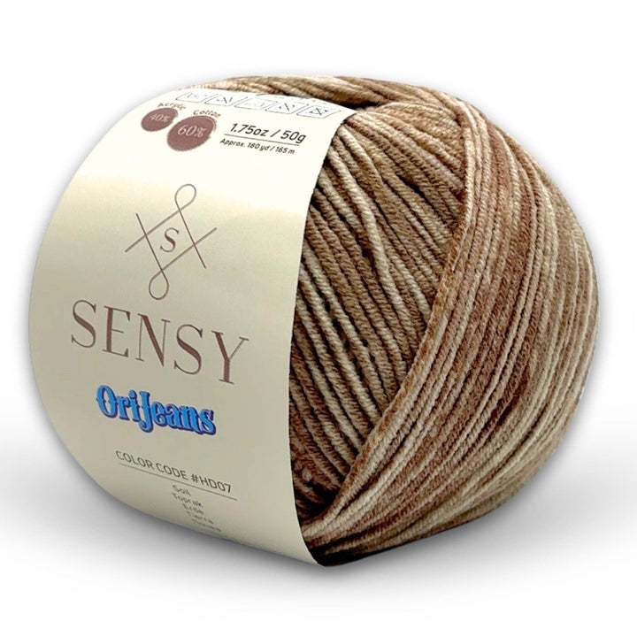 Sensy - Sensy OriJeans Yarn, 1.75 oz, 180 yards, Gauge 2 Fine: Citrus - Pisgah Needleworks